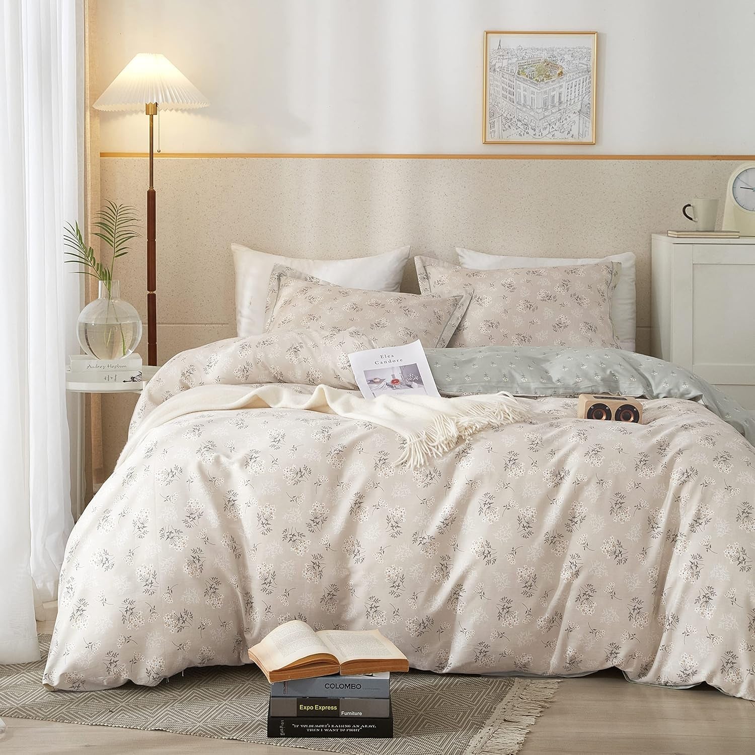 Floral Cotton Bedding Comforter Set